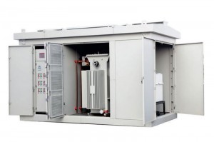 package substation with oil type transformers big